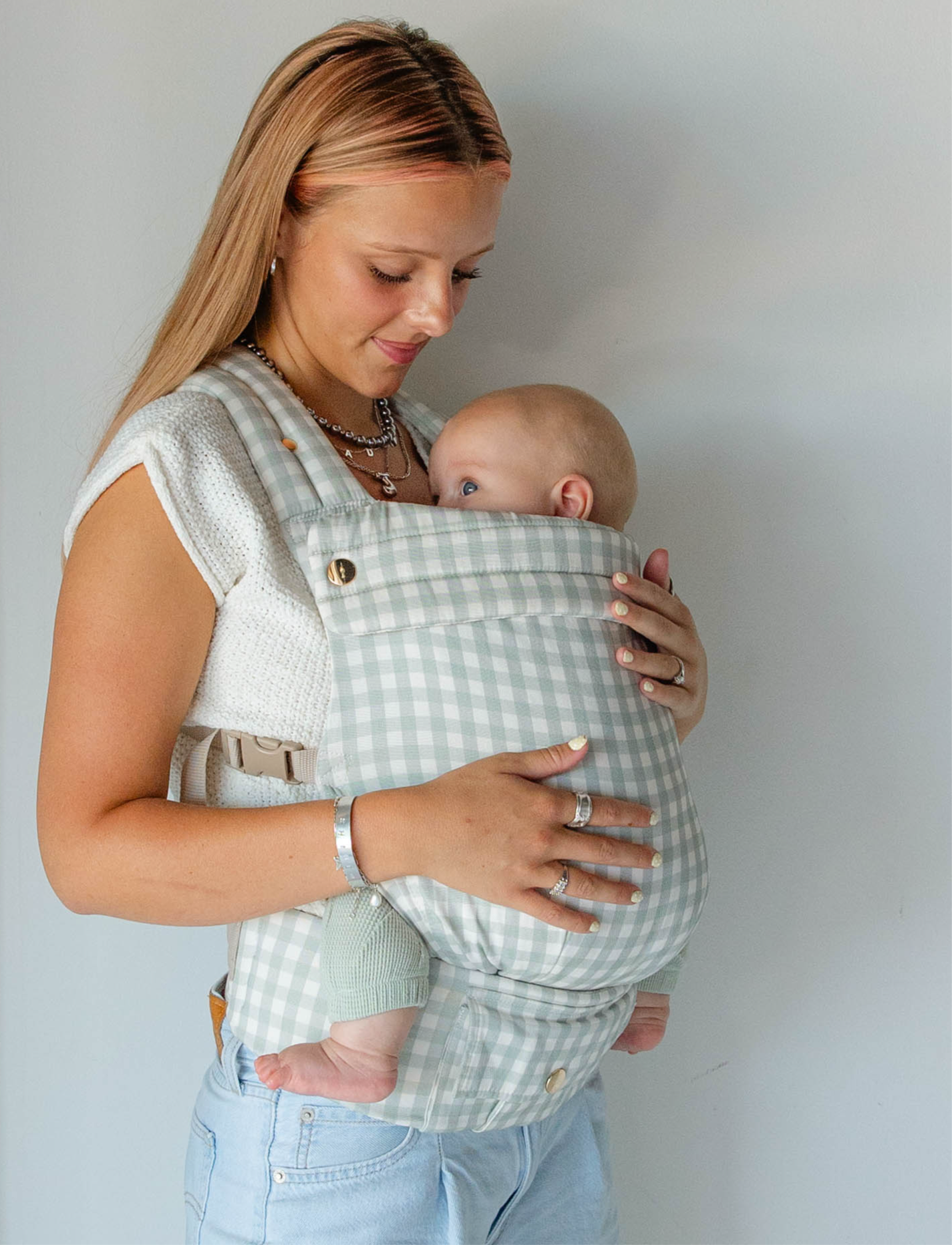 Monroe x Coco Gingham - Cotton Baby Carrier (7-35 lbs)
