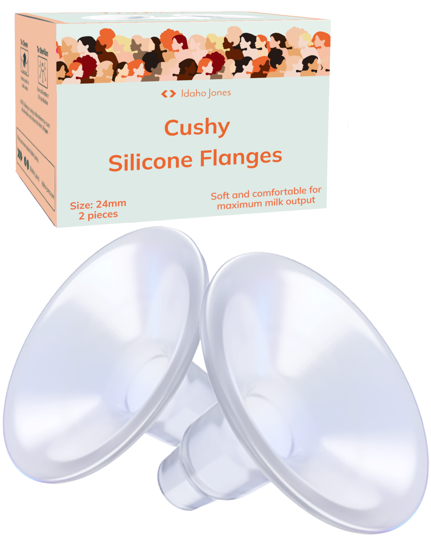 Silicone Breast Pump Flanges - Cushy