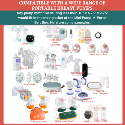 Belt Bag for Small Breast Pumps - Mini Pump-A-Porter