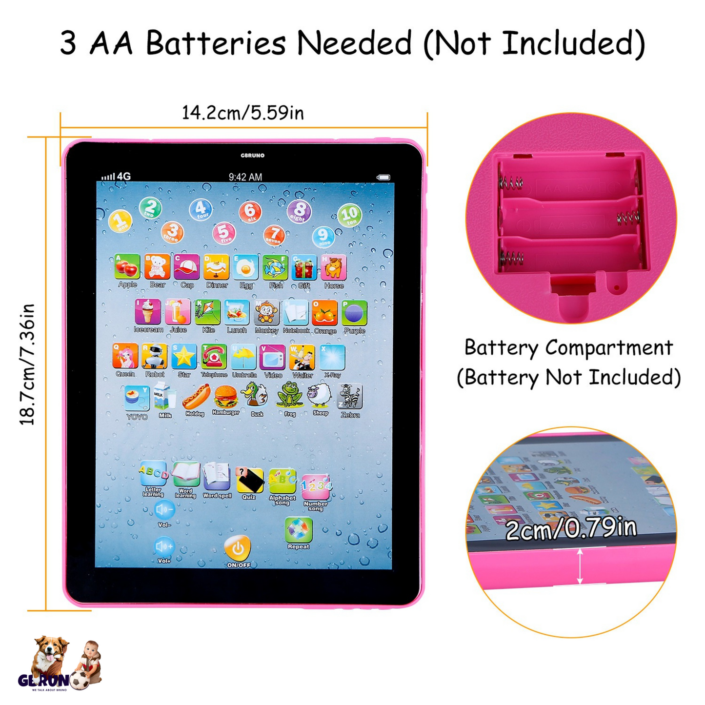 GBruno Baby Learning Tablet Educational