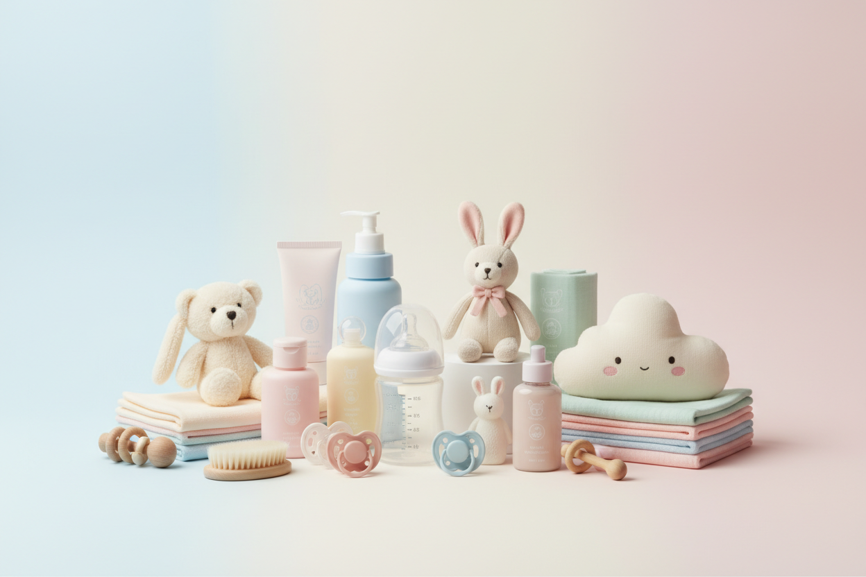 Baby products promotional banner